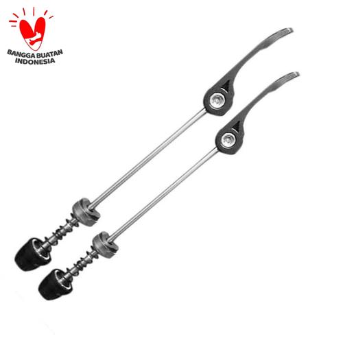 Foto Produk Quick Release wheelhub / Baut QR AS roda sepeda Depan+Belakang - Merah dari Uwo Sports