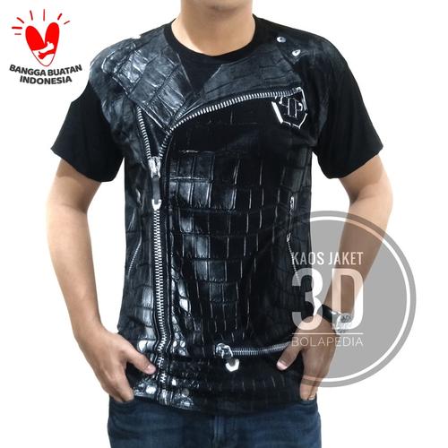 Foto Produk Baju Kaos pria model jas jaket 3D dari Bolapedia