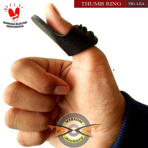 Foto Produk THUMB RING HORSEBOW KULIT ASLI THUMBRING BUSUR PANAH PANAHAN HORSE BOW dari Vision Archery Club