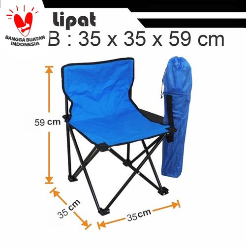 Foto Produk kursi lipat / kursi portable /outdoor/gunung - Biru dari grosiran-outdoor