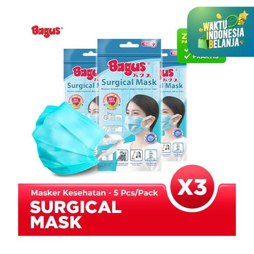 Foto Produk Triple Pack Bagus Masker Sehari-hari isi 5 pcs dari Bagus Official Store