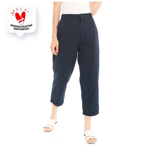 Foto Produk Kama Linen Pants in Navy - Beatrice Clothing Official dari Beatrice Clothing
