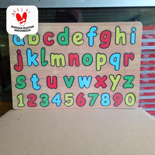 Foto Produk Puzzle / Puzle / Pazel kayu MDF belajar Abjad, huruf dari ALIDA