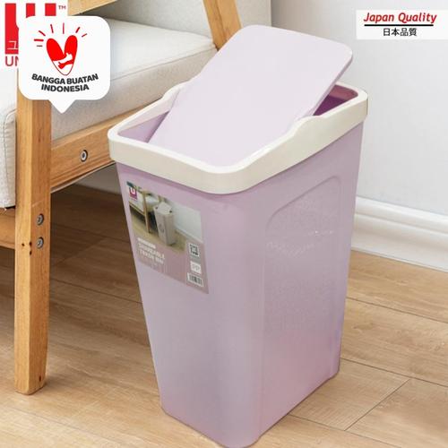 Gambar UNISOH TEMPAT SAMPAH TUTUP GOYANG - PURPLE dari UNISOH Jakarta Barat Tokopedia