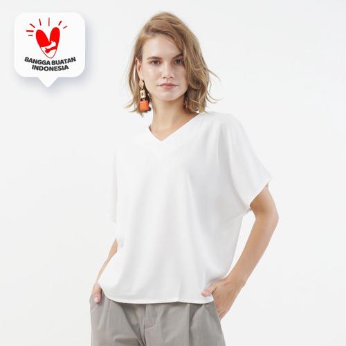 Foto Produk Ava Blouse Beatrice Clothing - Blouse Wanita - White dari Beatrice Clothing