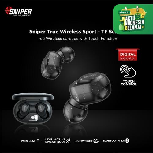 Foto Produk SNIPER TWS TF-SERIES BLUETOOTH EARPHONE WIRELESS 5.0 dari Sniper Indonesia