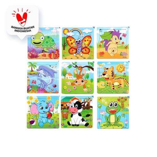 Foto Produk Puzzle Kayu / Jigsaw Puzzle 9 Pcs Melatih Koordinasi Anak - AMBULANS dari TweedyToys