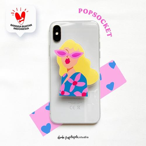 Foto Produk Yellow Girl Pop Socket Griptok dari Dinda Puspitasari Studio