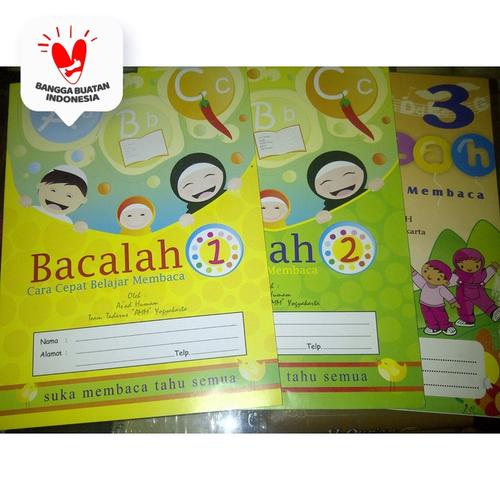 Foto Produk Buku Anak BACALAH Jilid 1-3, Cara Cepat belajar membaca dari ALIDA