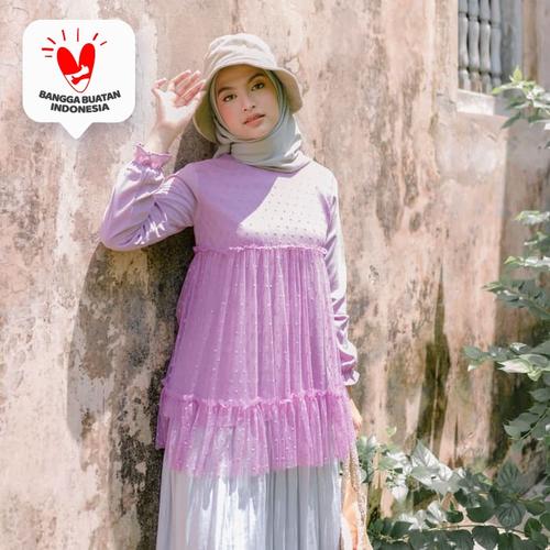 Foto Produk Atasan Wanita Tammy Blouse Moonlite Mauve - L dari DRESSSOFIA