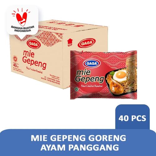 Foto Produk Mie Gepeng Goreng Ayam Panggang 75g (1 dus = 40 pcs Harga Grosir) dari Gaga Official Store