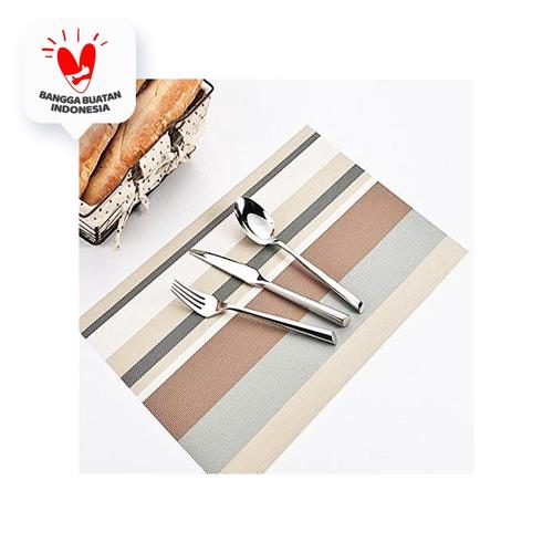 Foto Produk Pilpu | alas meja makan tatakabn piring gelas placemat anti noda pvc dari Mendekor