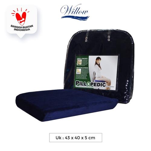 Foto Produk Bantal Alas Duduk Memory Foam / Willow Pillopedic Seat Cush BLUE dari Willow Pillow