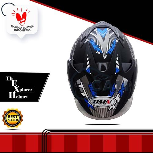 Foto Produk Helm DMN double visor Duke Biru doff bukan BXP KYT INK GM NHK JPN dari Boss helm