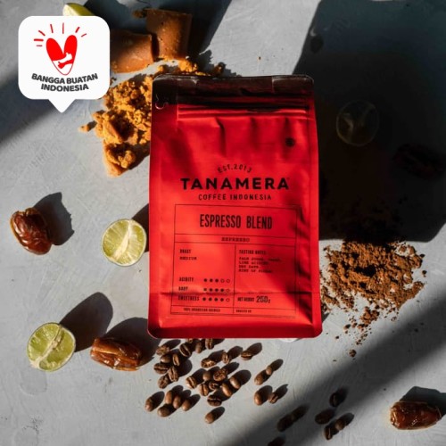 Foto Produk Kopi Arabika Tanamera Coffee Espresso Blend 250 Gr - Fine Grind dari Tanamera Coffee