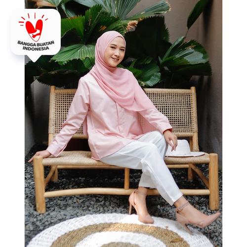 Foto Produk Kemeja Oversized Shirt - Tiramisu dari DRESSSOFIA