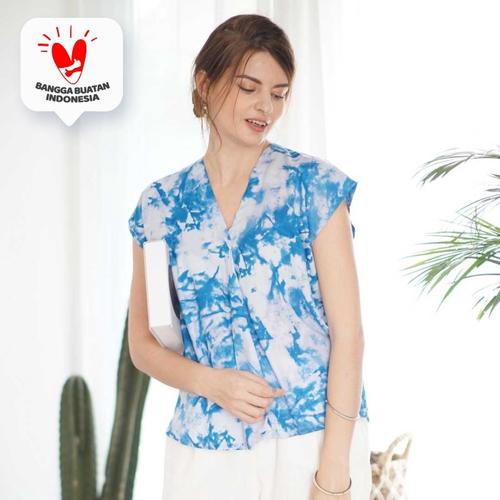 Foto Produk Natya Blouse Beatrice Clothing (Blouse Tie Dye) - Paint Blue dari Beatrice Clothing