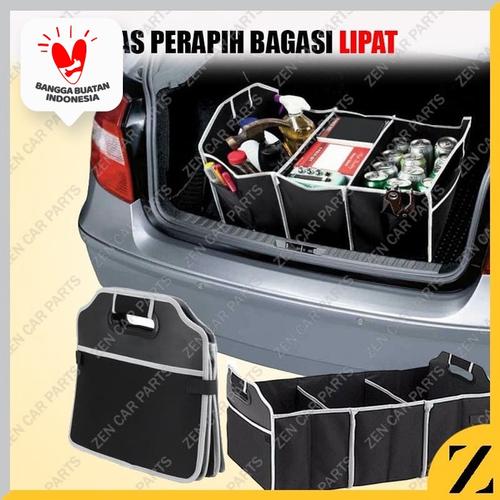 Foto Produk Car Boot Organizer / Tas Penyimpanan Bagasi Mobil HITAM dari Zen Car Parts