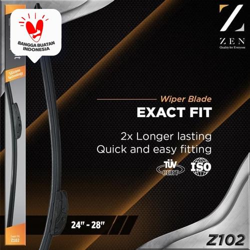 Foto Produk Zen Exact Fit Silicone Frameless Wiper Z102 26" Full Silikon Wiper dari Zen Car Parts