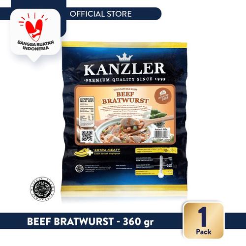 Foto Produk 1 pack - Beef Bratwurst 360gr dari Kanzler Official Store