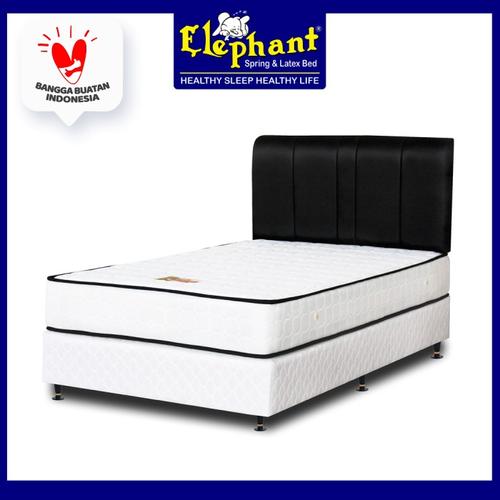 Foto Produk GAJAH SPRINGBED tipe ROCKY 120 x 200 KOMPLIT SET - Divan Putih dari Elephant Springbed