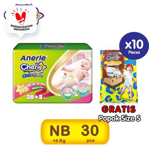 Foto Produk PROMO- CHERIS Popok Bayi NB30 FREE Popok Size S dari Cheris Official Store