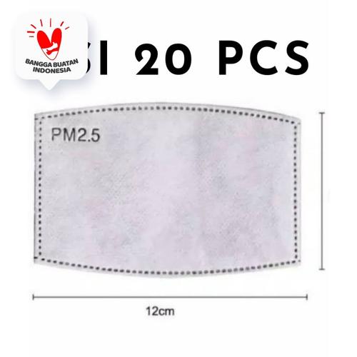 Foto Produk Filter N95 PM 2.5 Isi 20 Pcs 5 Lapisan Filter Bersertifikasi FDA & CE dari JMC Helmet