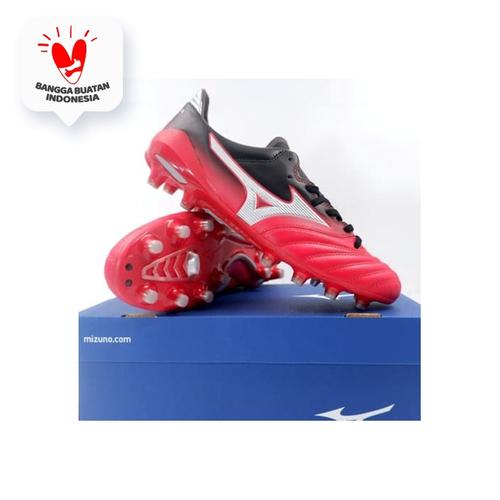 Foto Produk Sepatu Bola Mizuno Morelia Neo II MD Chinese Red Silver P1GA195362 Ori - 42 dari KING OF DRIBBLE