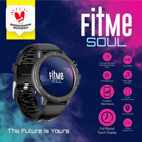 Foto Produk VYATTA Fitme Soul Smartwatch - Custom Watch Face, Full Touch, Metal - Hitam dari VYATTA INDONESIA