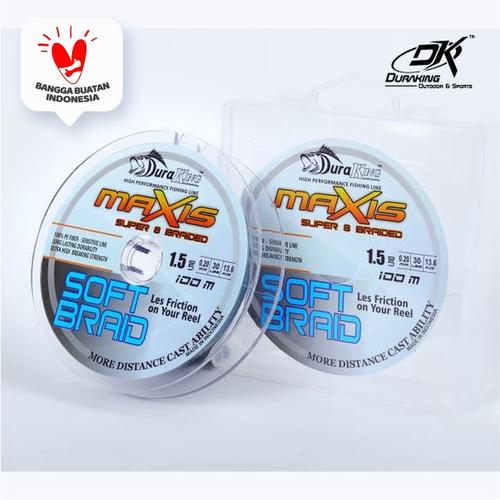 Foto Produk Duraking Braided Maxis Super Soft 8x 600 M - Multicolor, PE 3 dari Duraking Outdoor&Sports