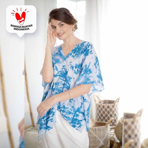 Foto Produk Mauri Blouse Beatrice Clothing (Blouse Motif Tie Dye) - Paint Blue dari Beatrice Clothing