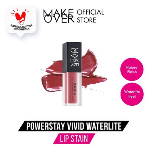 Foto Produk MAKE OVER Powerstay Vivid Waterlite Lipstain - A03 Kiss Bang dari Make Over Official Shop