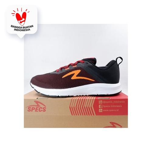 Foto Produk Sepatu Running/Lari Specs Cloudwave Maroon Orange 200645 Original BNIB dari KING OF DRIBBLE