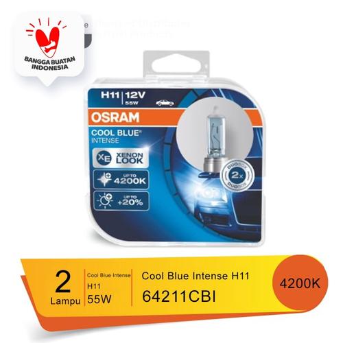 Foto Produk Osram Lampu Mobil H11 Cool Blue Intense 12V 55W - 64211CBI dari Osram Automotive