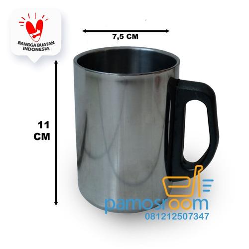 Foto Produk Pamosroom Gelas Minum Stainless Thermos Mug Stainless Steel 350ml dari Pamosroom Living
