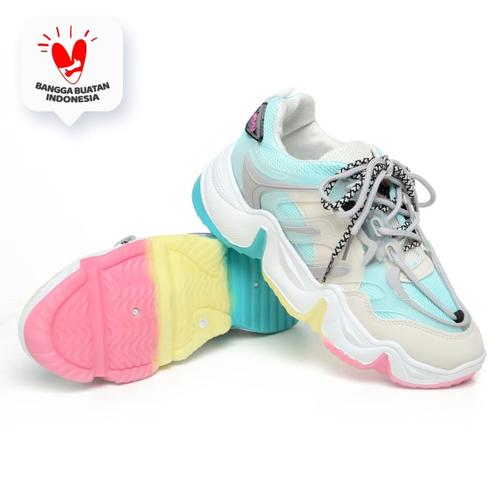 Foto Produk PVN Sepatu Sneakers Wanita Hologram Import Sport Shoes Putih 111 - Tosca, 39 dari PVN Official Store