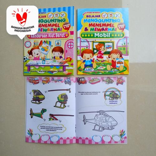 Foto Produk Buku Anak, buku belajar Menggunting Menempel dan Mewarnai dari ALIDA