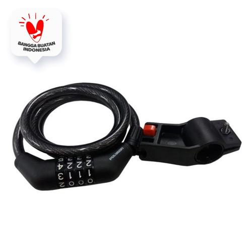 Foto Produk Kunci Sepeda Polygon - Spiral Lock With Resetable Combination dari Serba Sepeda