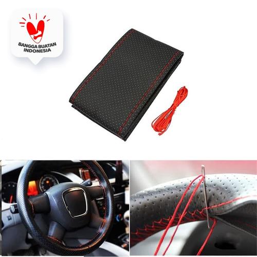 Foto Produk COVER STIR SARUNG SETIR STEERING WHEEL COVER KULIT DIY JAHIT SENDIRI dari Modifikasi Market