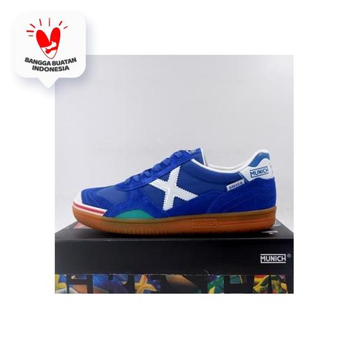 Foto Produk Sepatu Futsal Munich Gresca 03 Blue White 3000605 Original BNIB - 43 dari KING OF DRIBBLE