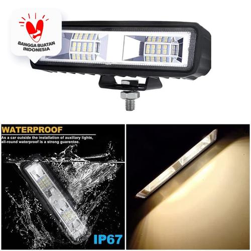 Foto Produk WORK LIGHT LED BAR 16 TITIK CWL 12-24 VOLT LAMPU TEMBAK 36W KUNING dari Modifikasi Market