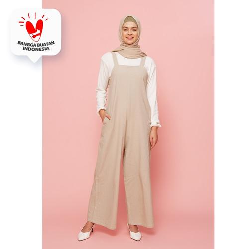 Foto Produk Lilac Line Jumpsuit - Cream dari Lozyhijab