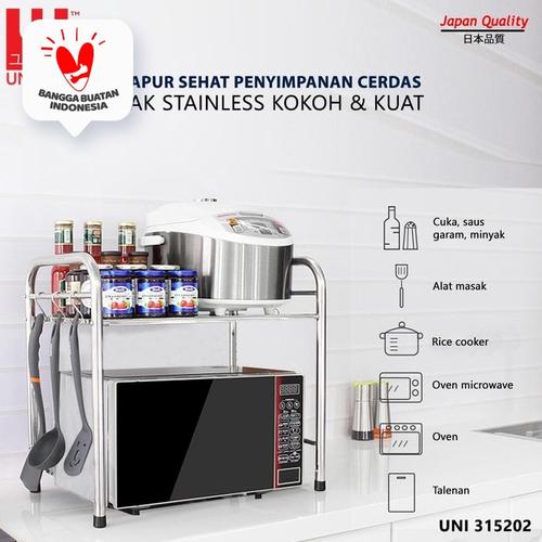 Foto Produk UNISOH RAK DAPUR RAK MICROWAVE DAN TALENAN BAHAN STAINLESS dari UNISOH