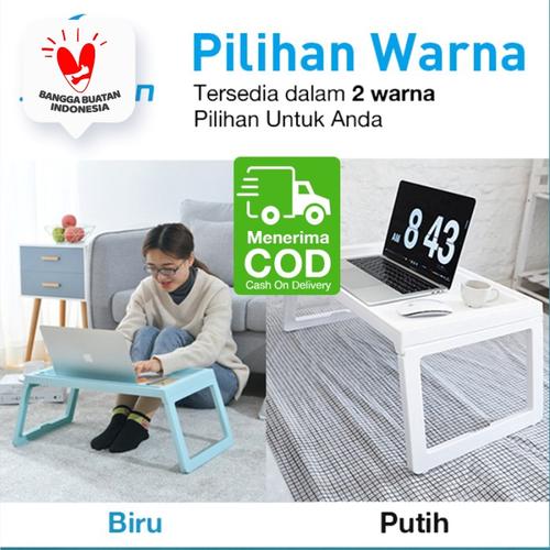 Foto Produk Meja Lipat Tempat TIdur Meja Lipat Portable Laptop - Biru Muda dari SUNXIN