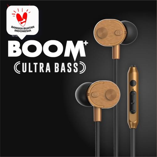 Foto Produk VYATTA BOOM Earphone / Headset / Handsfree - ULTRA BASS - Gold dari VYATTA INDONESIA
