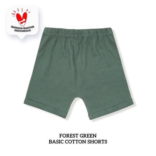 Foto Produk BIG SIZE GIRL Basic Cotton Short (Celana Pendek Anak) - FOREST GREEN, 9 Years dari Little Palmerhaus
