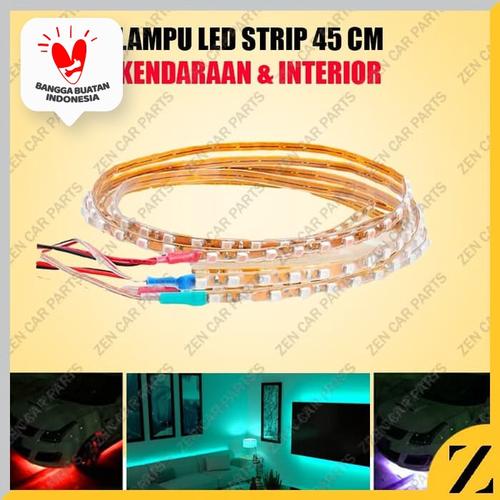 Foto Produk Lampu LED Alis Strip Cumi 45 CM Flexible Serbaguna Waterproof Terang - Biru dari Zen Car Parts