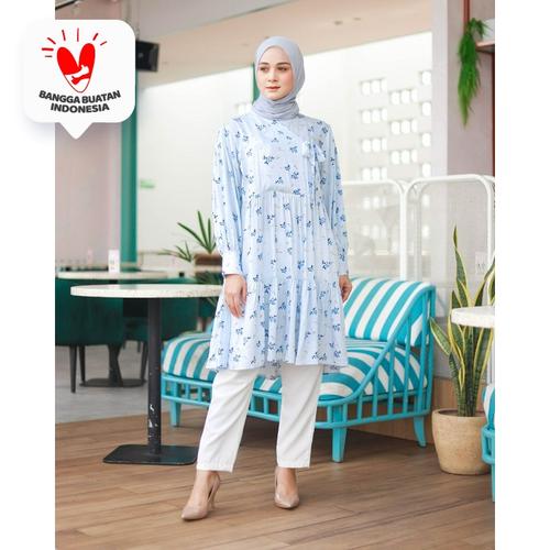 Foto Produk Tunik Muslim Hanbok Jasmine By DRESSSOFIA - Biru Muda, M dari DRESSSOFIA