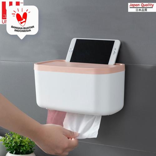 Foto Produk UNISOH TEMPAT TISSUE / KOTAK TISSUE GANTUNG UKURAN SEDANG - PINK dari UNISOH