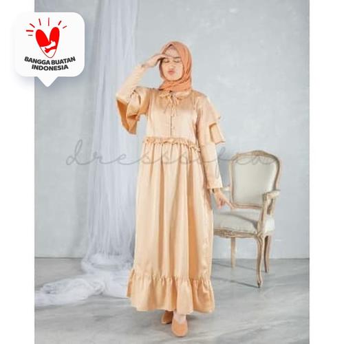 Foto Produk Gamis Muslim Vagabond Maxidress Gold dari DRESSSOFIA